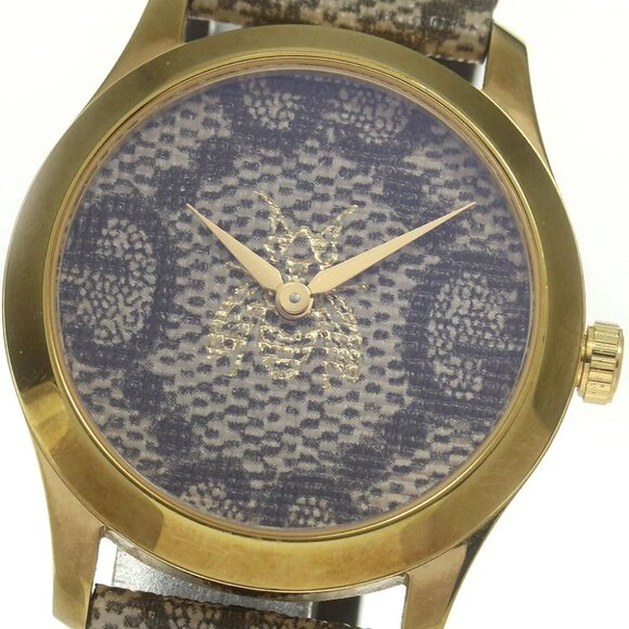 GUCCI G timeless Brown Dial Quartz Ladies Watch - Picture 1 of 6